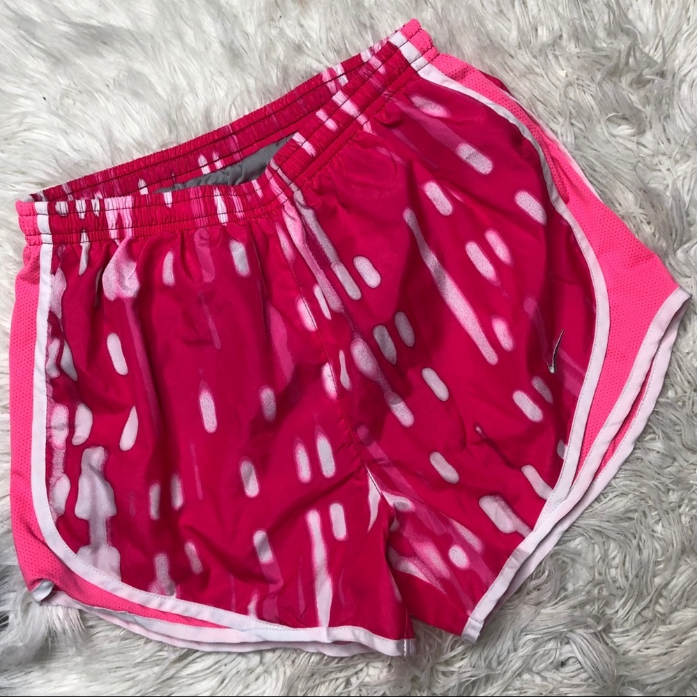Nike dri-fit pink running shorts small